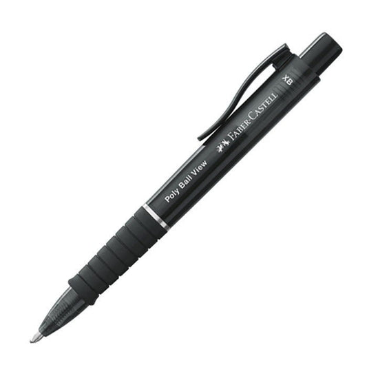 Faber - Castell Polyball View Balpen - Zwart - 24Papershop