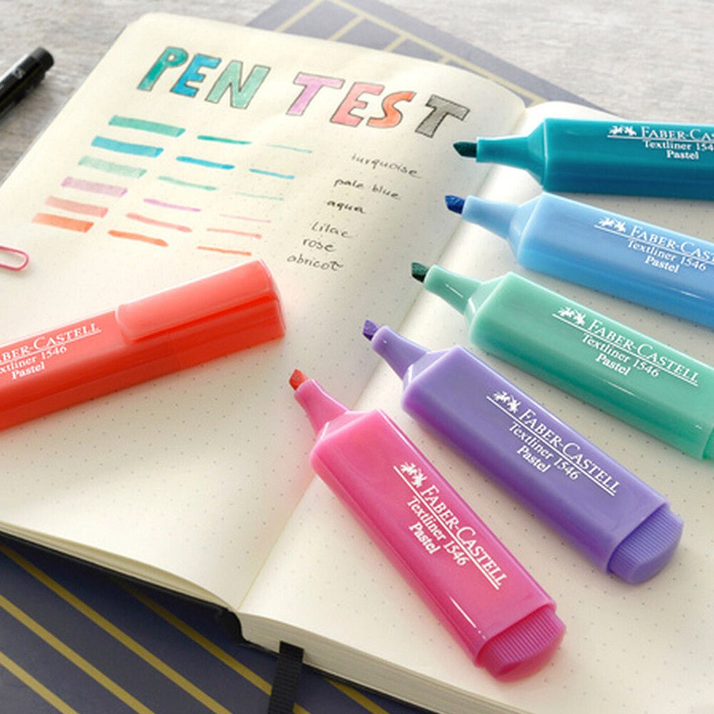 Faber - Castell Tekstmarkers Pastel Set van 8 - 24Papershop