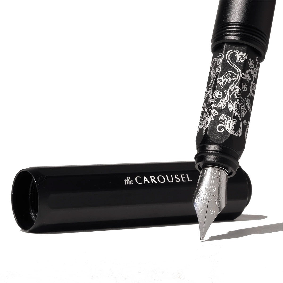 Ferris Wheel Press Aluminum Carousel Fountain Pen - Bearrington Black - Medium - 24Papershop