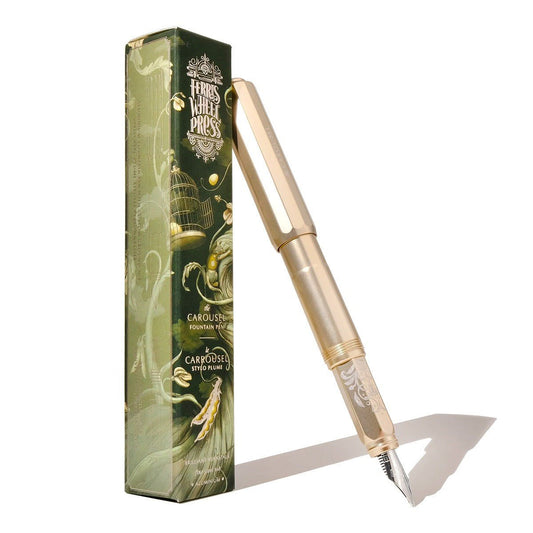 Ferris Wheel Press Aluminum Carousel Fountain Pen - Brilliant Beanstalk [Medium] - 24Papershop