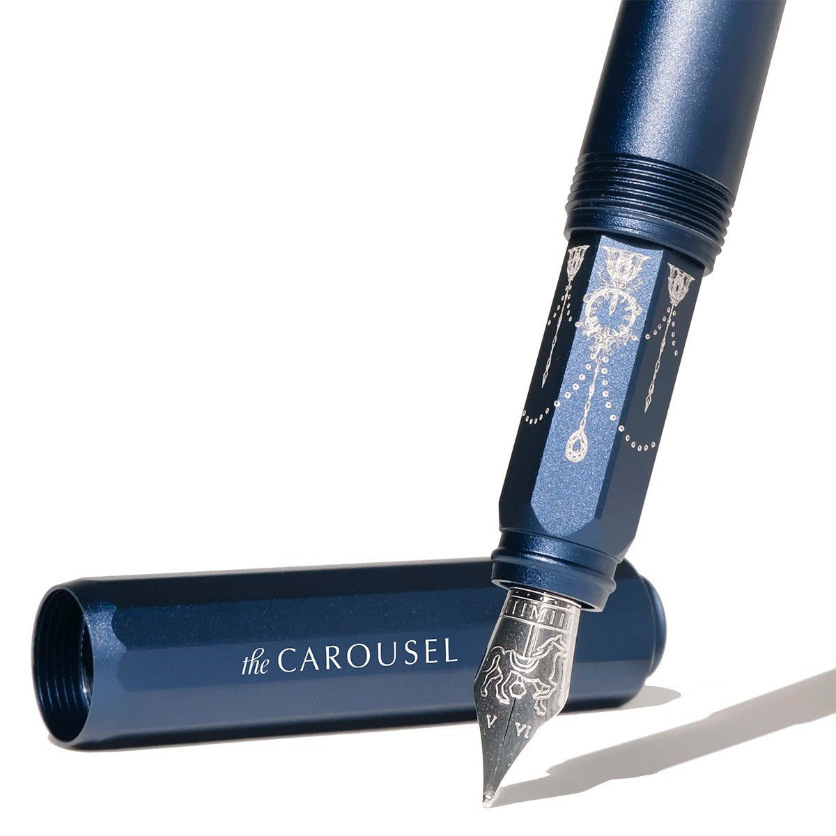 Ferris Wheel Press Aluminum Carousel Fountain Pen - Glistening Glass - Fine - 24Papershop