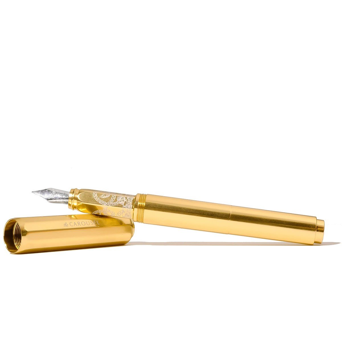 Ferris Wheel Press Aluminum Carousel Fountain Pen - Plaited Gold Tress [Fine] - 24Papershop