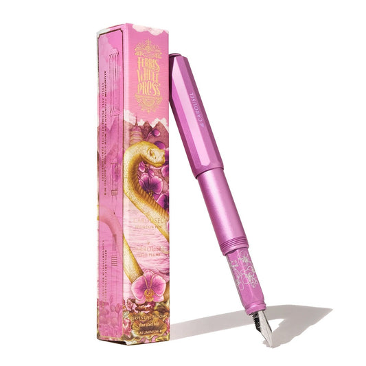 Ferris Wheel Press Aluminum Carousel Fountain Pen - Serpentine Blooms [Fine]