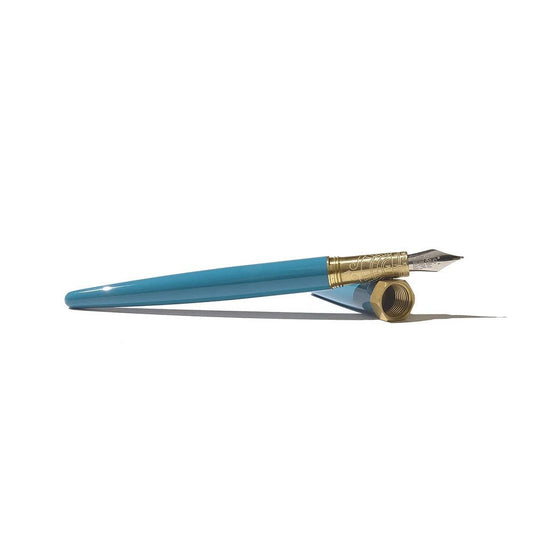 Ferris Wheel Press Brush Fountain Pen GT - Printmaker's Teal Medium - 24Papershop