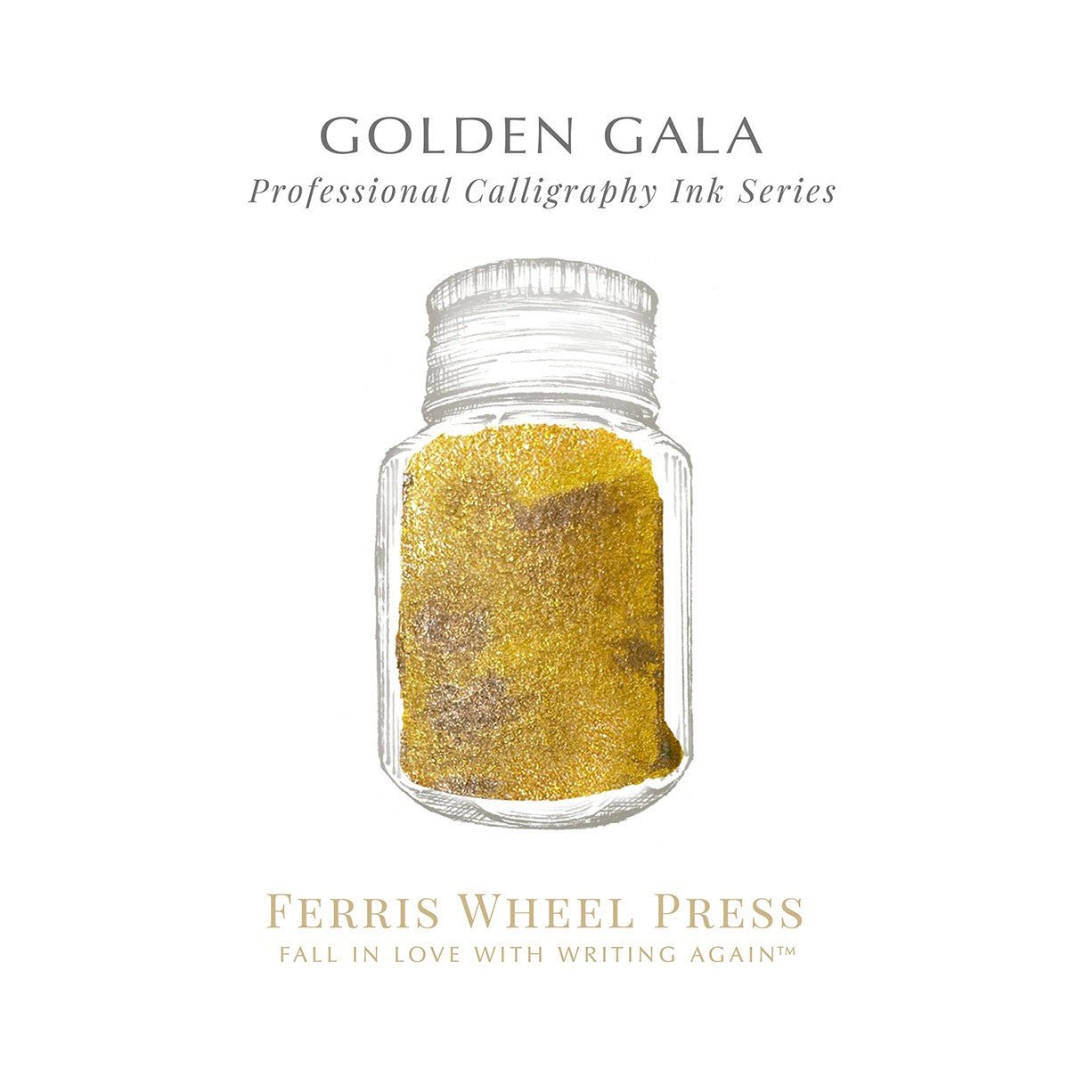 Ferris Wheel Press Calligraphy Inkt 28ml - Golden Gala - 24Papershop