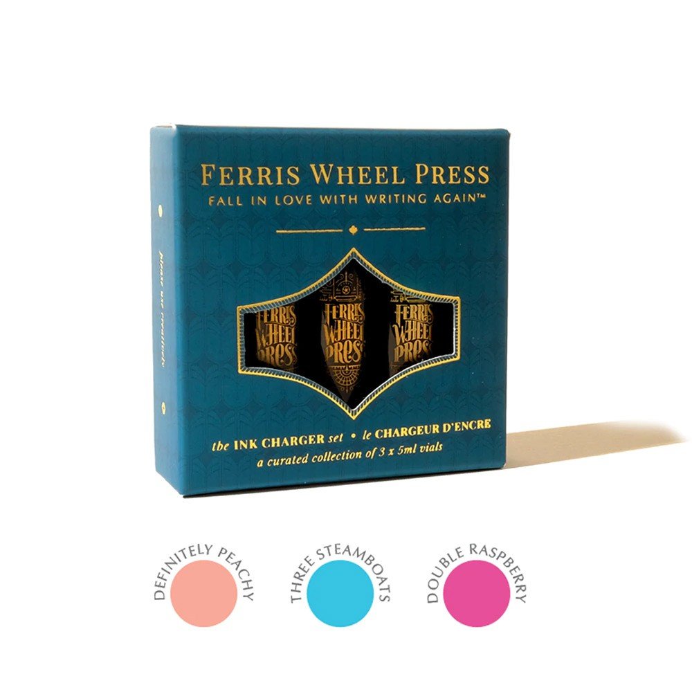 Ferris Wheel Press Ink Set van 3 - The Life is Peachy Robinia Collection - 24Papershop