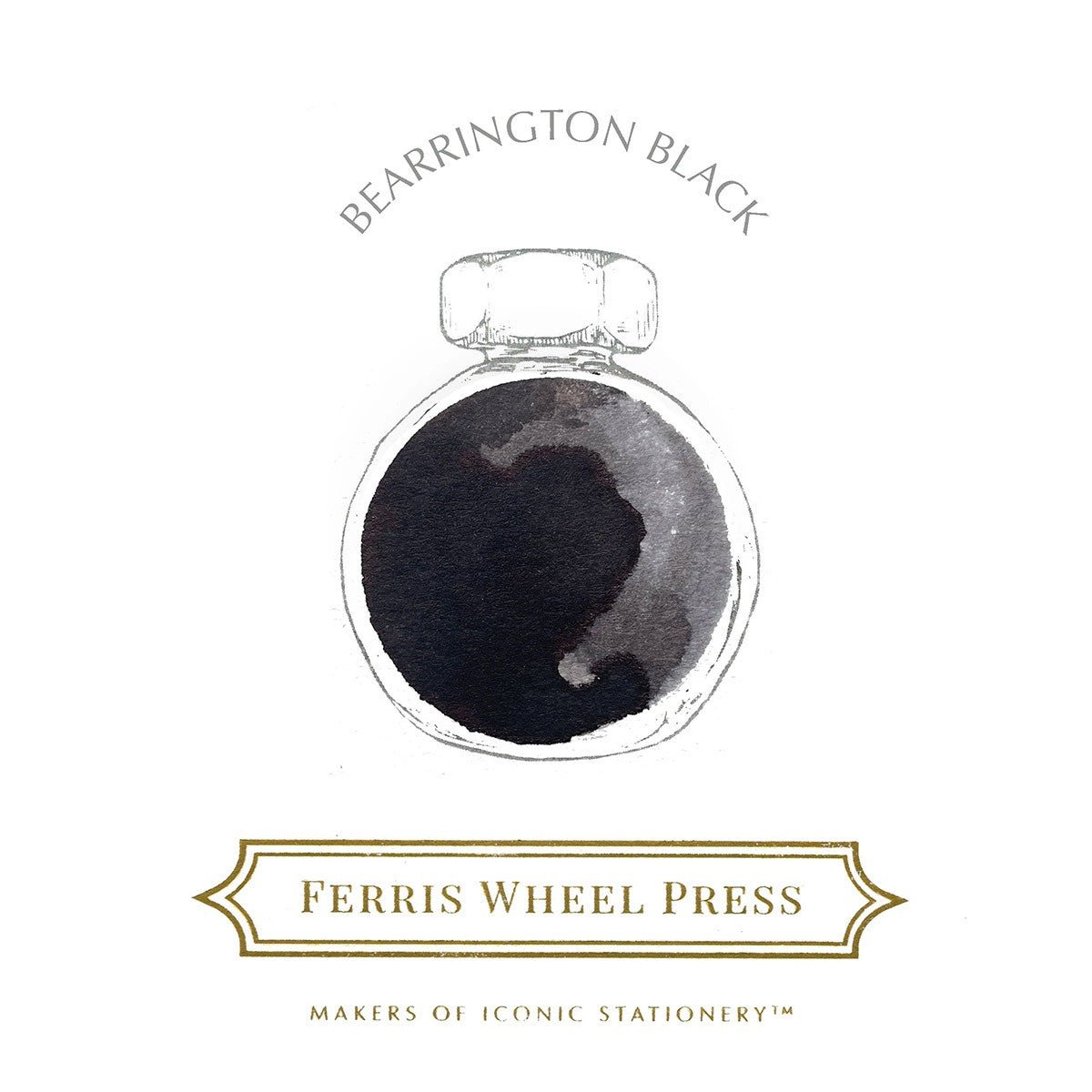 Ferris Wheel Press Inkt 10ml - Bearrington Black - 24Papershop