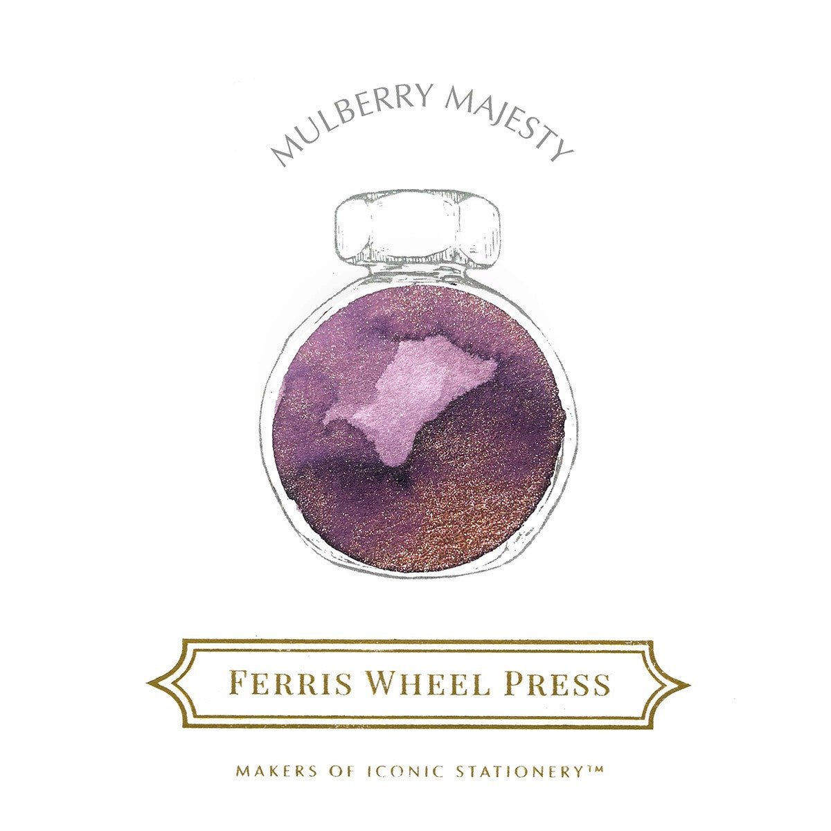 Ferris Wheel Press Inkt 10ml - Mulberry Majestic - 24Papershop