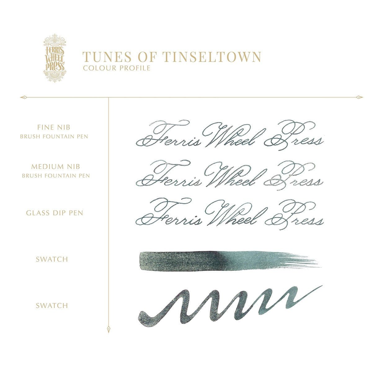 Ferris Wheel Press Inkt 10ml - Tunes of Tinseltown - 24Papershop