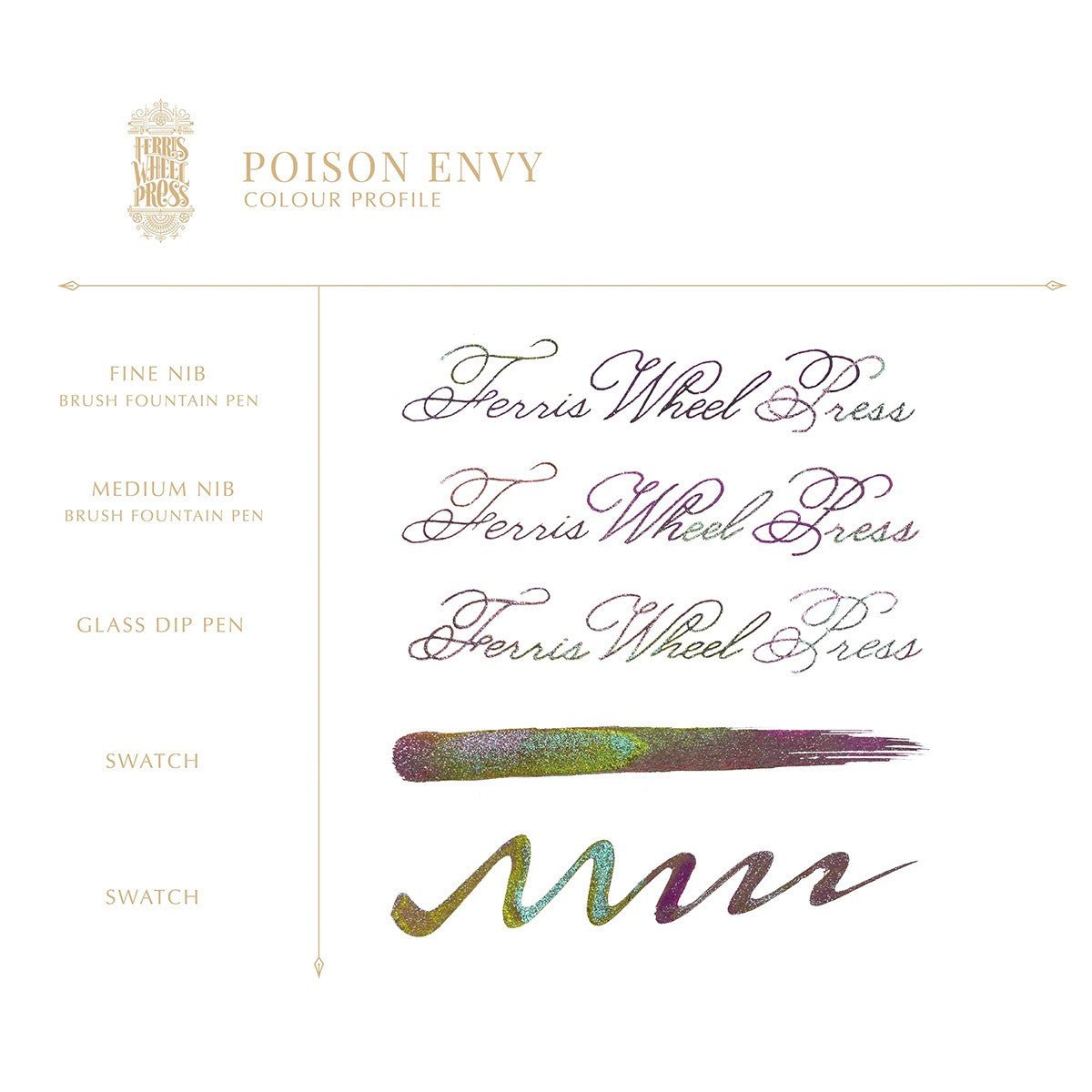 Ferris Wheel Press Inkt 20ml - FerriTales - Poison Envy - 24Papershop