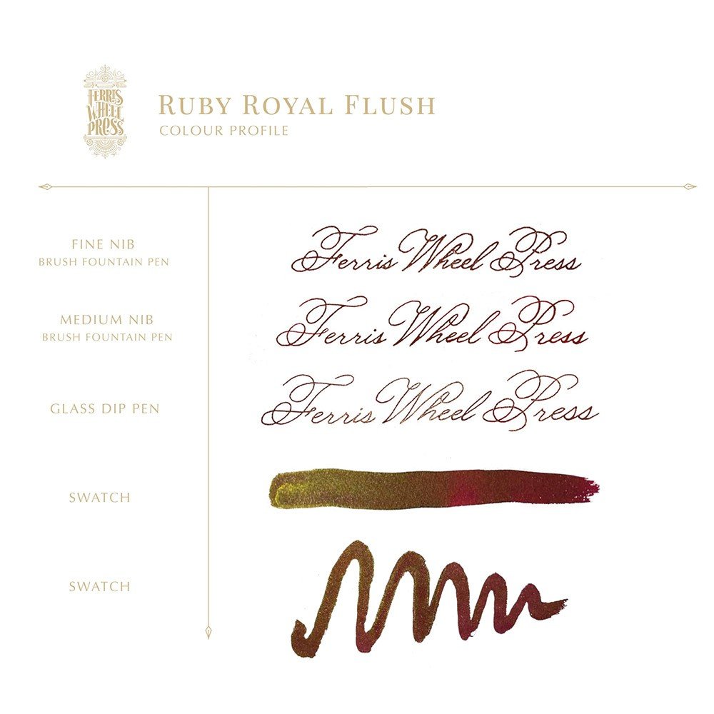 Ferris Wheel Press Inkt 20ml - FerriTales Ruby Royal Flush - 24Papershop