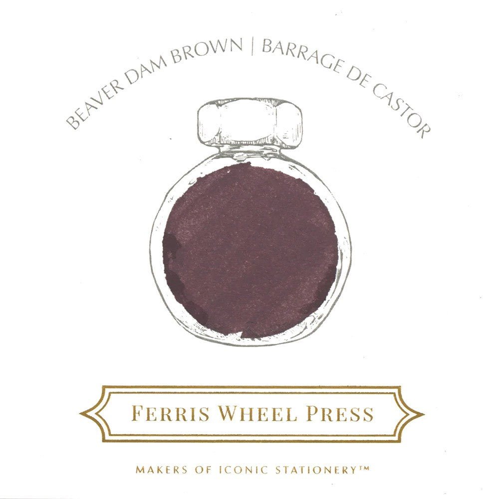 Ferris Wheel Press Inkt 38ml - Beaver Dam Brown - 24Papershop