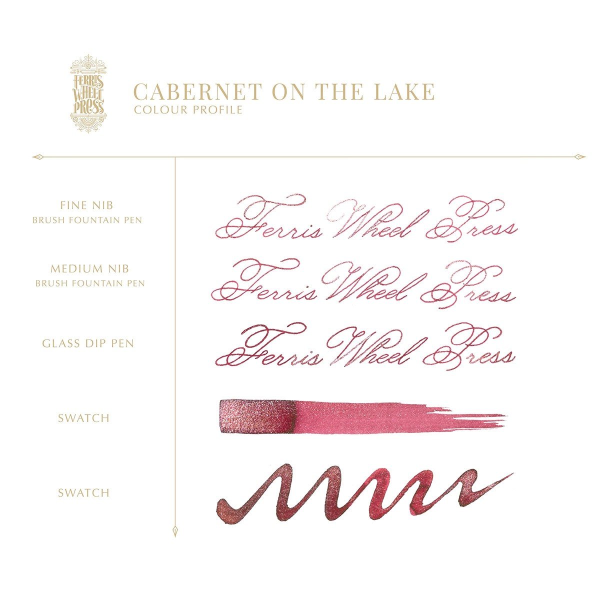 Ferris Wheel Press Inkt 38ml - Cabernet on the Lake - 24Papershop