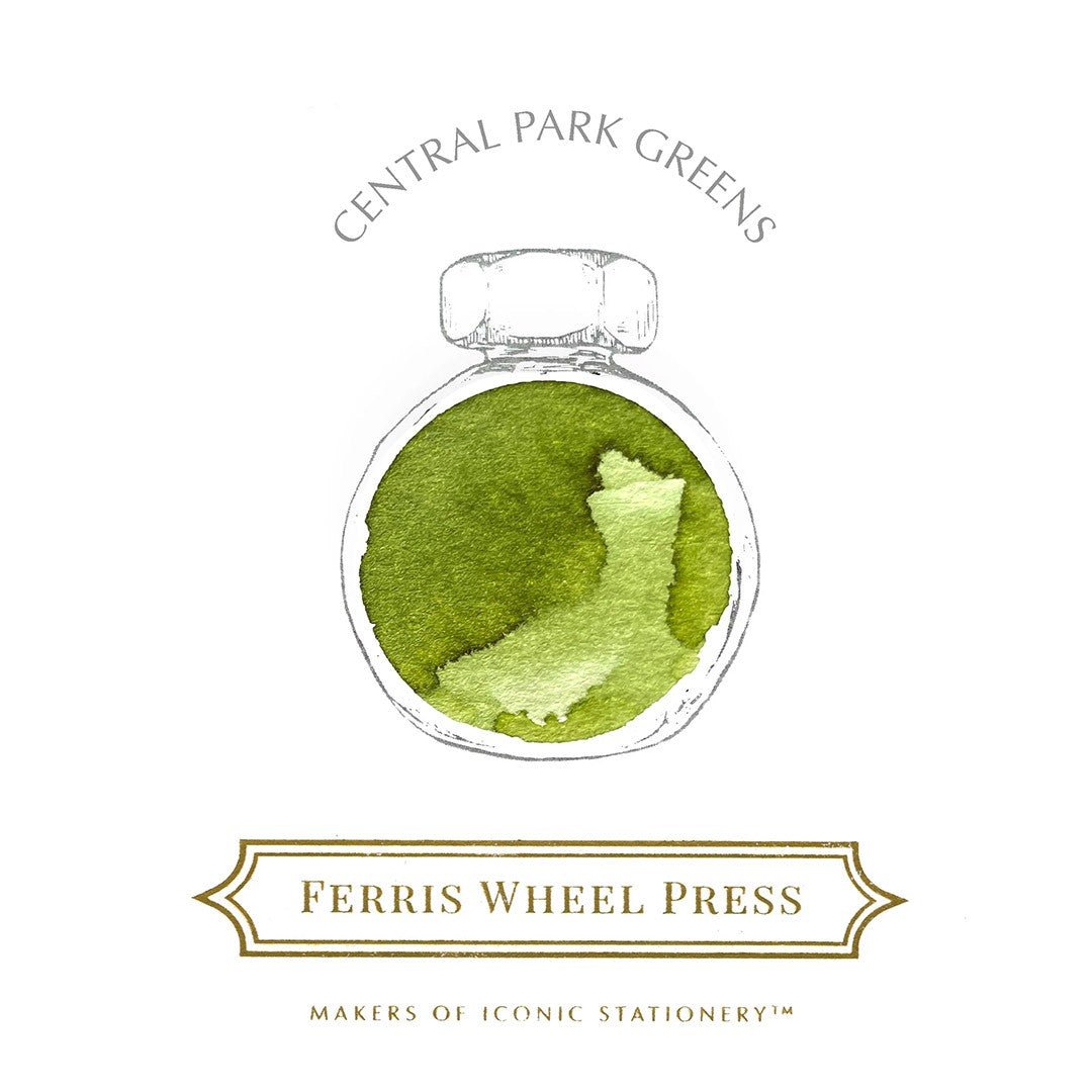 Ferris Wheel Press Inkt 38ml - Central Park Greens - 24Papershop