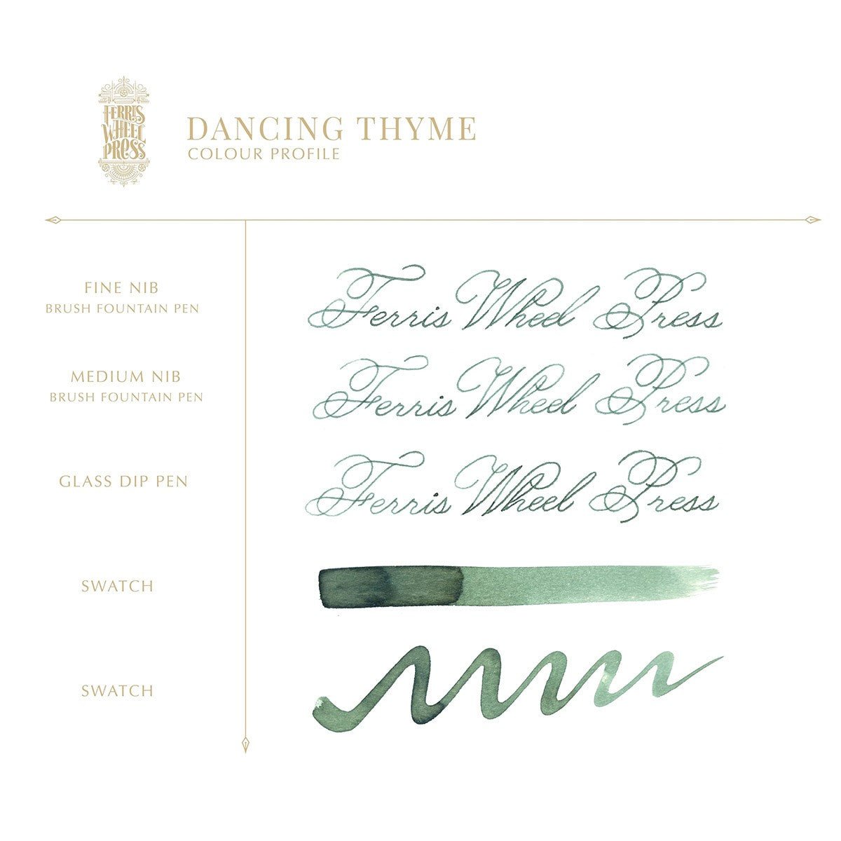 Ferris Wheel Press Inkt 38ml - Dancing Thyme - 24Papershop