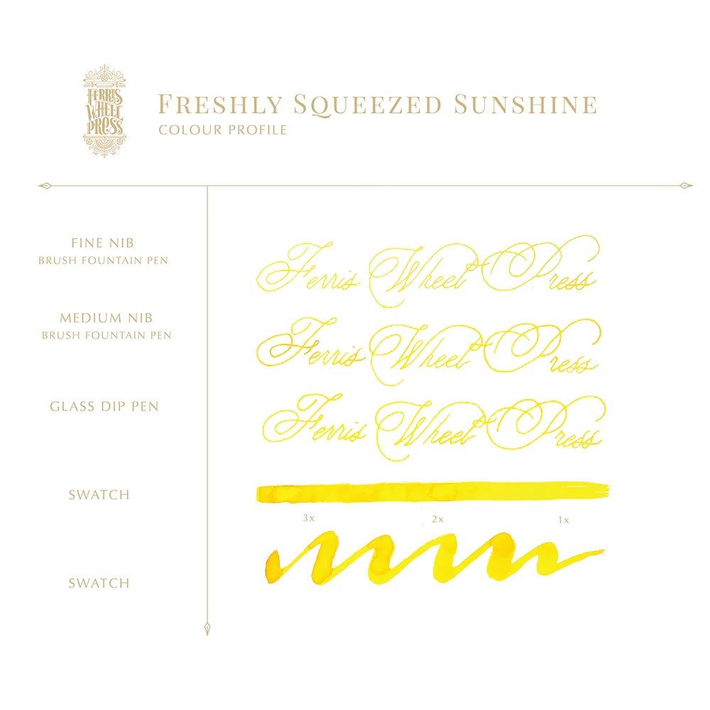 Ferris Wheel Press Inkt 38ml - Freshly Squeezed Sunshine - 24Papershop