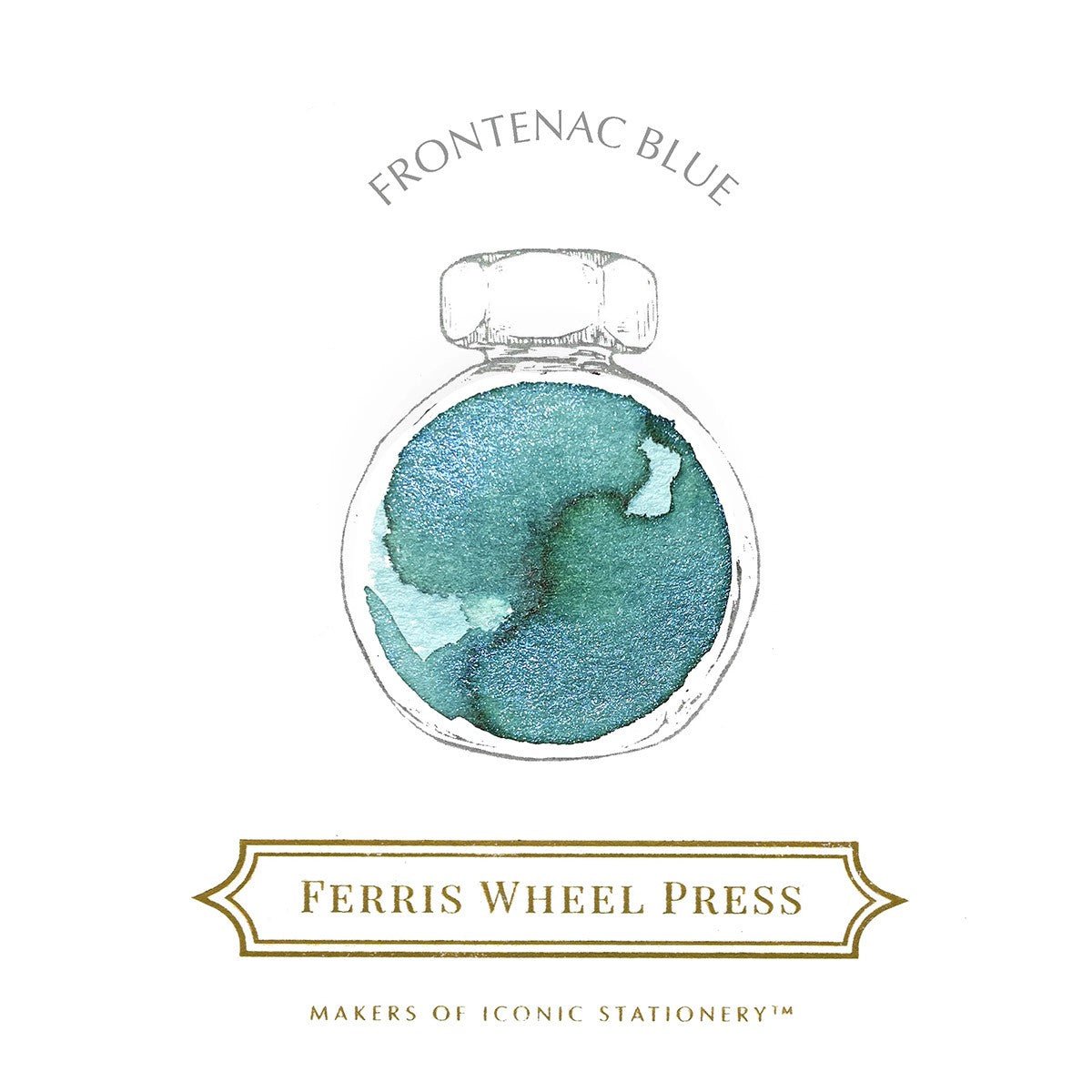 Ferris Wheel Press Inkt 38ml - Frontenac Blue - 24Papershop