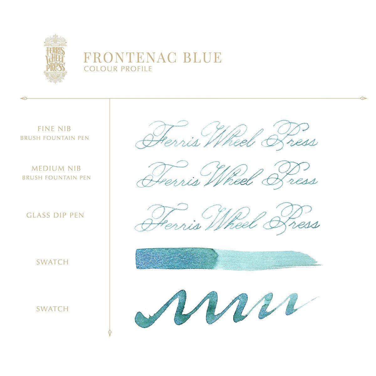 Ferris Wheel Press Inkt 38ml - Frontenac Blue - 24Papershop