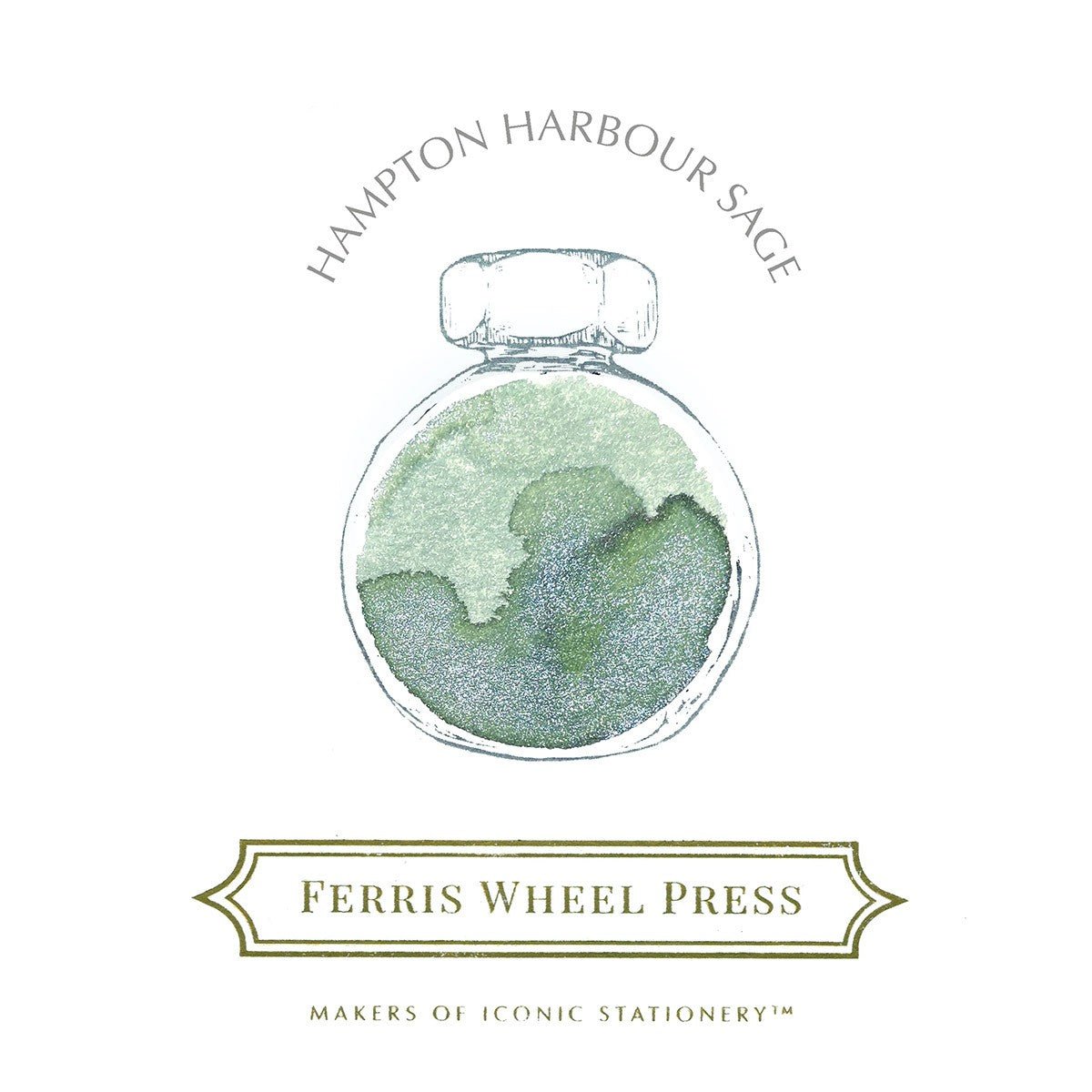 Ferris Wheel Press Inkt 38ml - Hampton Harbour Sage - 24Papershop