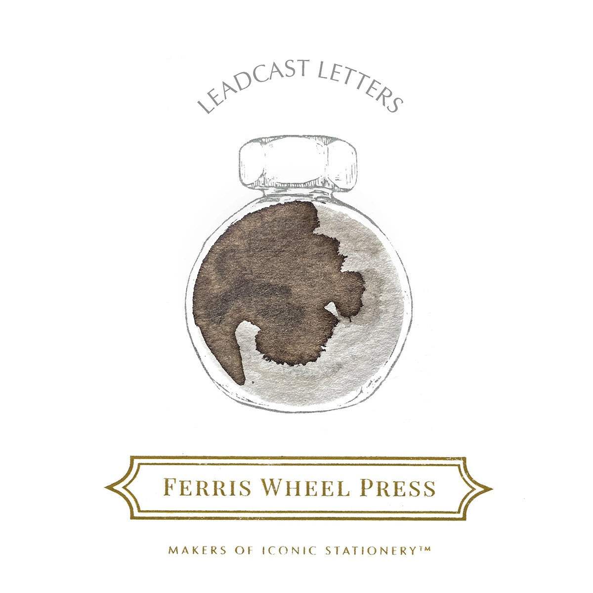 Ferris Wheel Press Inkt 10ml - Leadcast Letters - 24Papershop