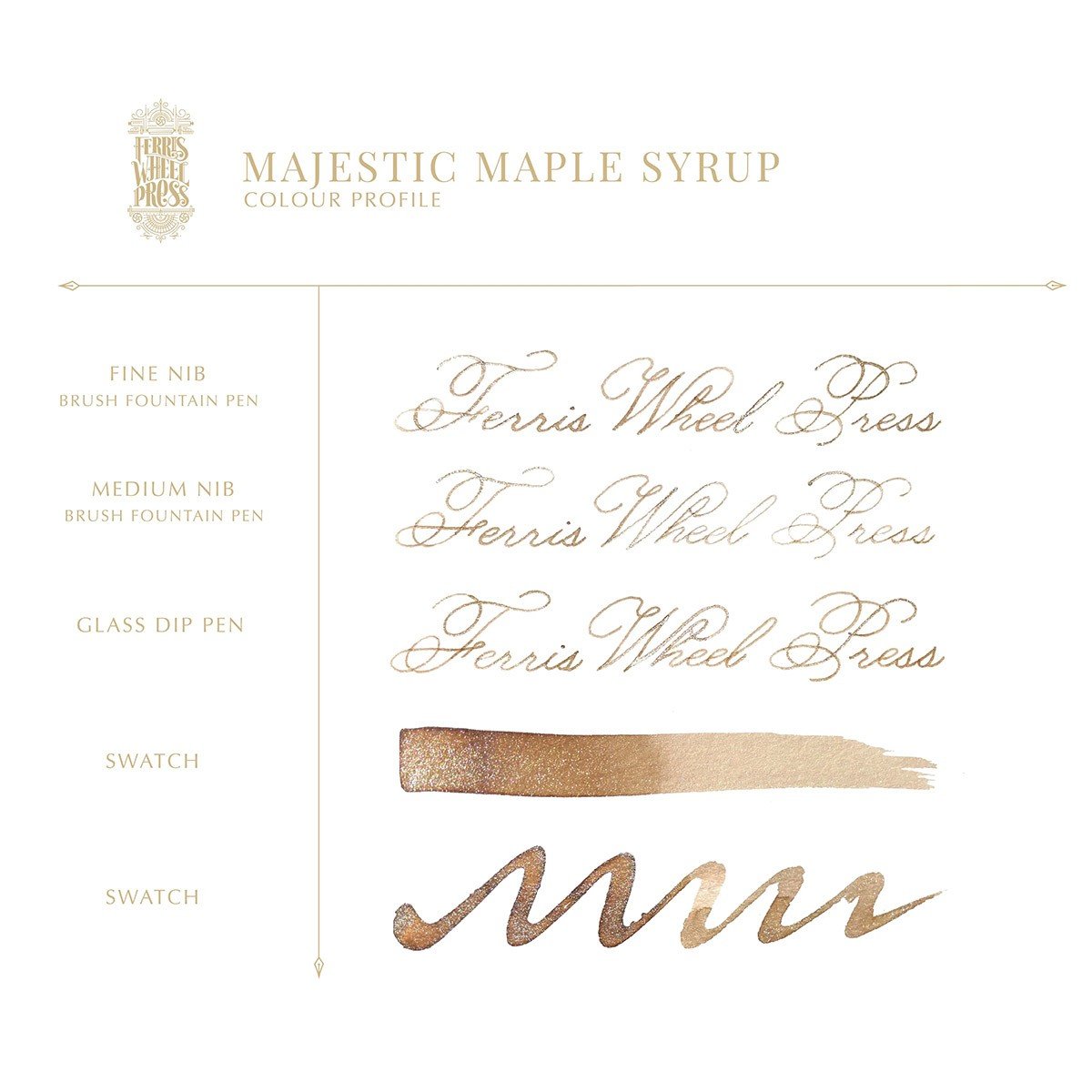 Ferris Wheel Press Inkt 38ml - Majestic Maple Syrup - 24Papershop