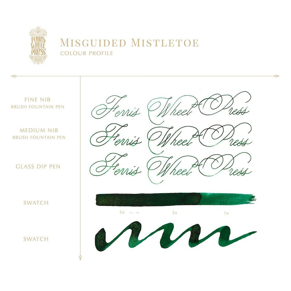 Ferris Wheel Press Inkt 38ml - Misguided Mistletoe - 24Papershop