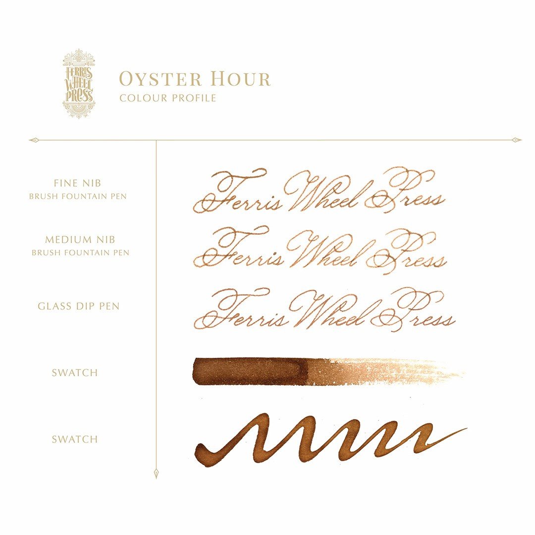 Ferris Wheel Press Inkt 38ml - Oyster Hour - 24Papershop