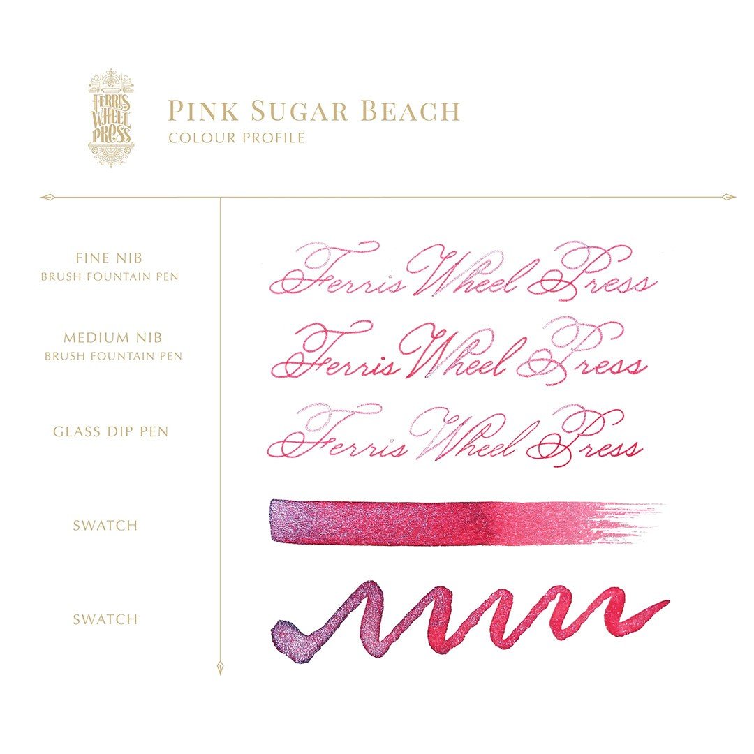 Ferris Wheel Press Inkt 38ml - Pink Sugar Beach - 24Papershop