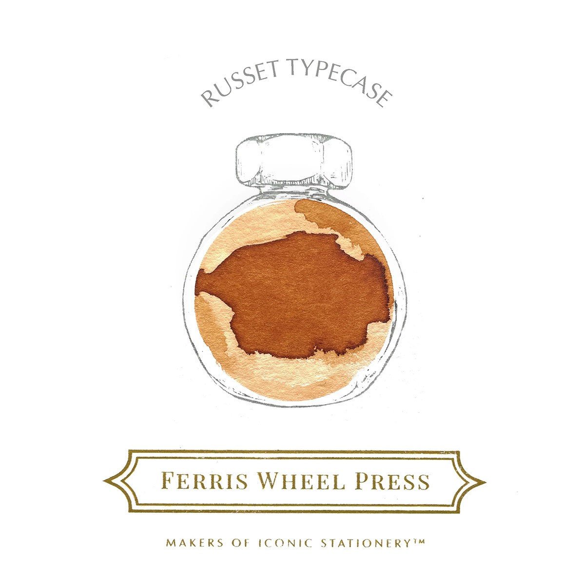 Ferris Wheel Press Inkt 38ml - Russet Typecase - 24Papershop