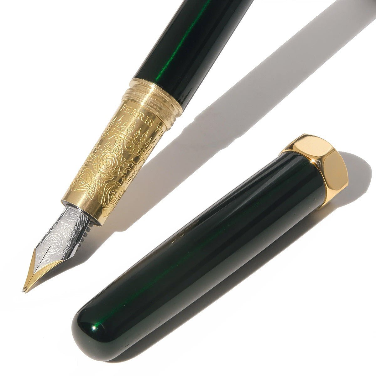 Ferris Wheel Press The Bijou Fountain Pen - Emerald Gardens - Medium - 24Papershop