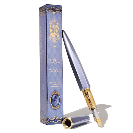 Ferris Wheel Press The Marquise Fountain Pen - Pearl Drop Blue - Fine - 24Papershop