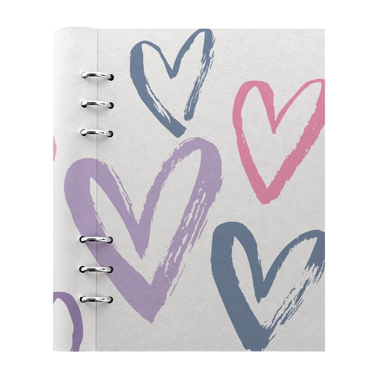 Filofax Clipbook A5 Joy - Hearts White - 24Papershop