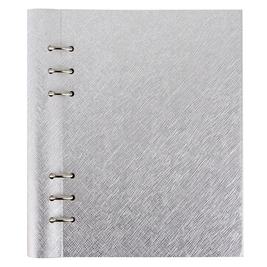 Filofax Clipbook A5 Saffiano Metallic - Silver - 24Papershop