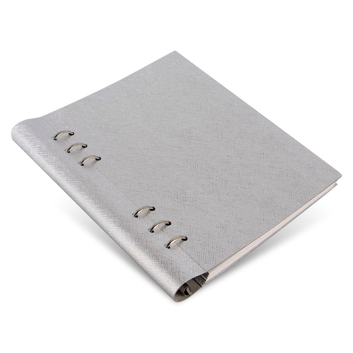 Filofax Clipbook A5 Saffiano Metallic - Silver - 24Papershop