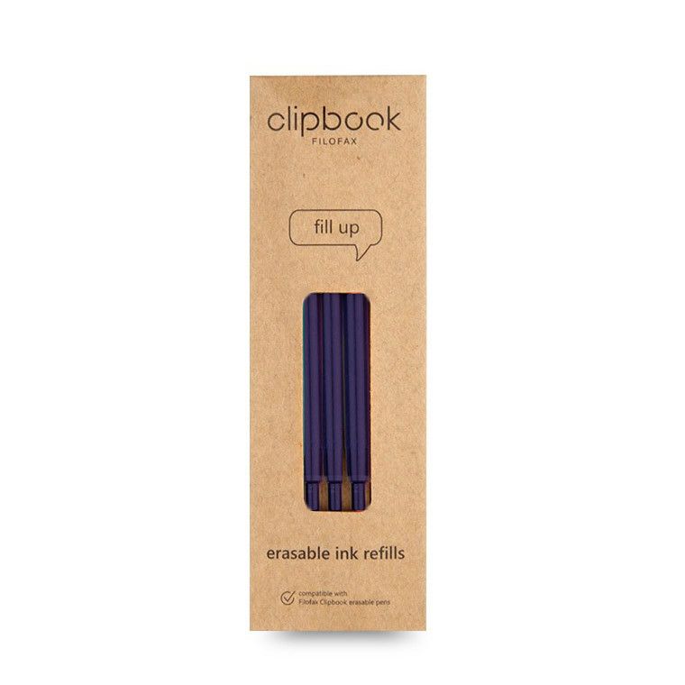 Filofax Clipbook Erasable Pen Navulling - Blauw - 24Papershop