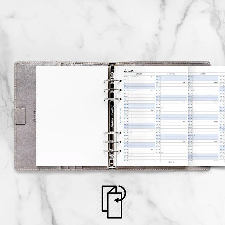 Filofax Clipbook & Organiser Jaarplanner 2025 A5 - Uitklapbaar - 24Papershop