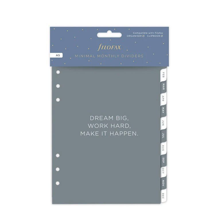 Filofax Clipbook & Organiser Maandelijkse Tabbladen - 24Papershop