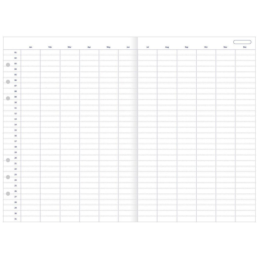 Filofax Clipbook & Organiser Navulling A5 - Jaarplanner - 24Papershop