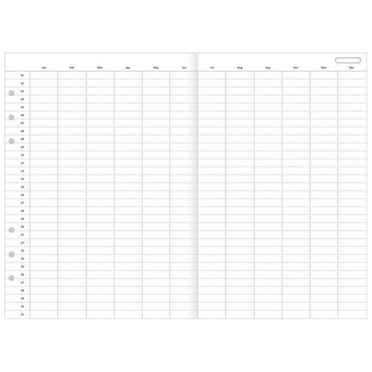 Filofax Clipbook & Organiser Navulling A5 - Jaarplanner - 24Papershop