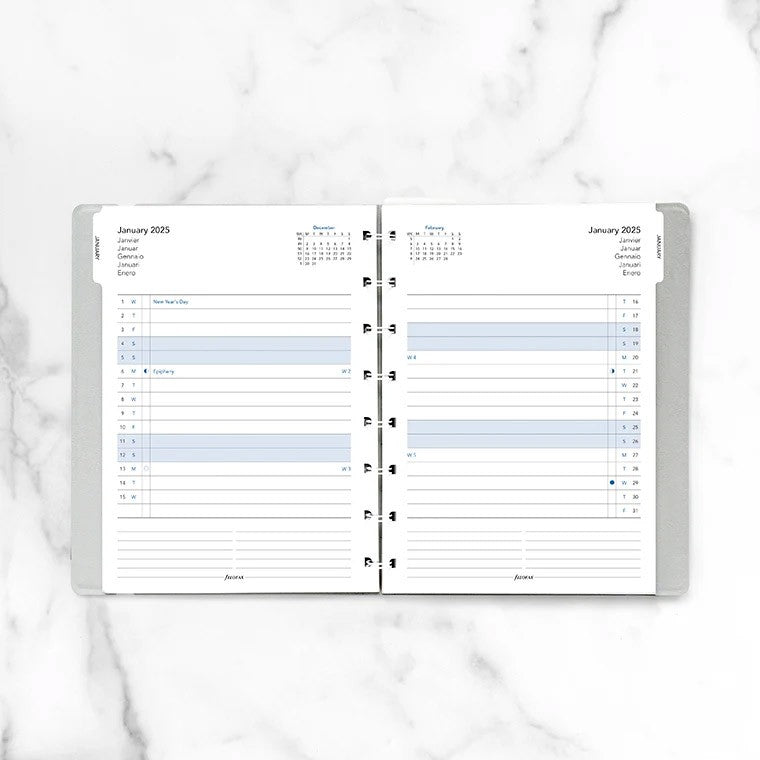 Filofax Hervulbaar Notitieboek A5 Maandplanner 2025 - 24Papershop