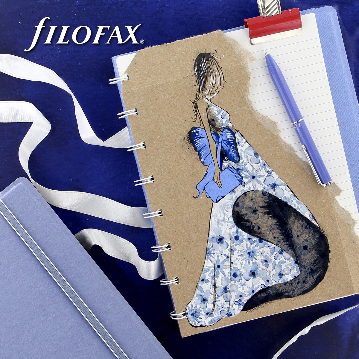 Filofax Hervulbare Notitieboek A5 Classic Pastels - Blauw - 24Papershop