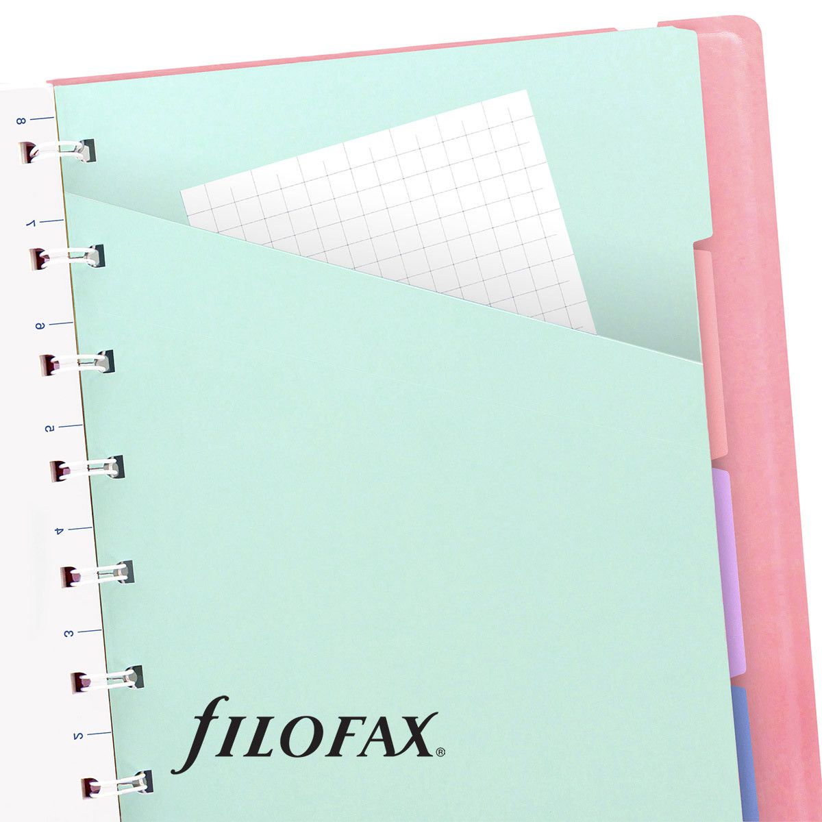 Filofax Hervulbare Notitieboek A5 Classic Pastels - Orchid - 24Papershop