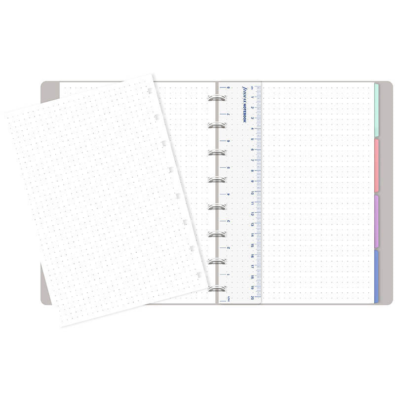 Filofax Hervulbare Notitieboek A5 Classic Pastels - Stone - 24Papershop