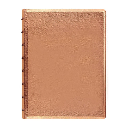 Filofax Hervulbare Notitieboek A5 Saffiano Metallic - Roze Goud - 24Papershop