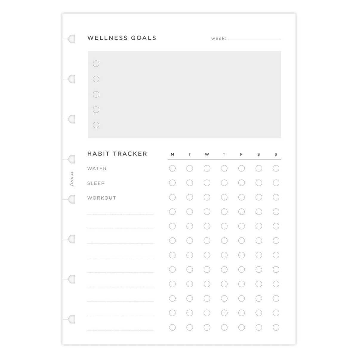 Filofax Hervulbare Notitieboek Wellness Tracker - 24Papershop