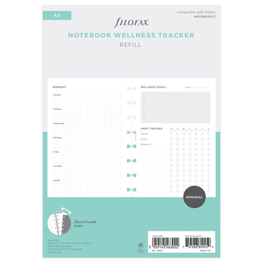 Filofax Hervulbare Notitieboek Wellness Tracker - 24Papershop