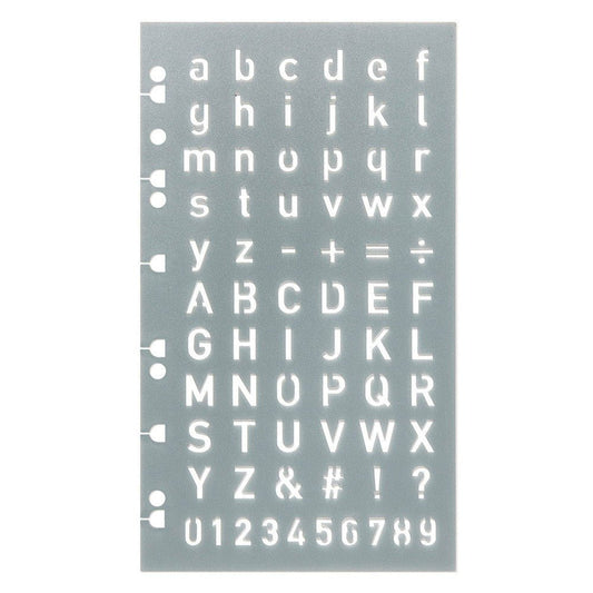 Filofax Letter Stencil - 24Papershop