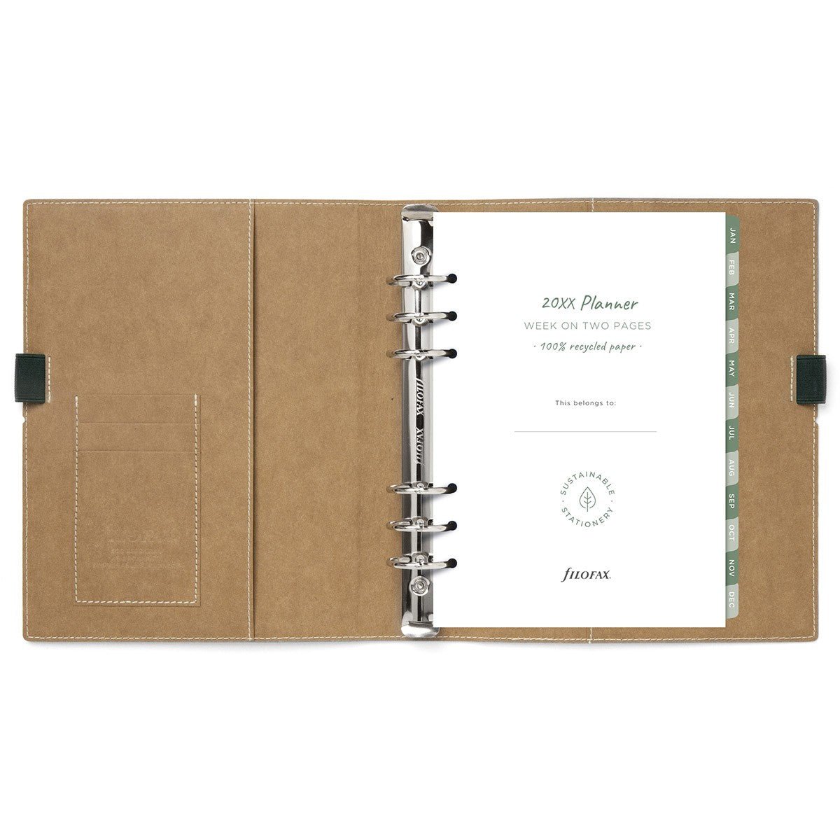 Filofax Organiser A5 Eco Essential - Dark Walnut - 24Papershop