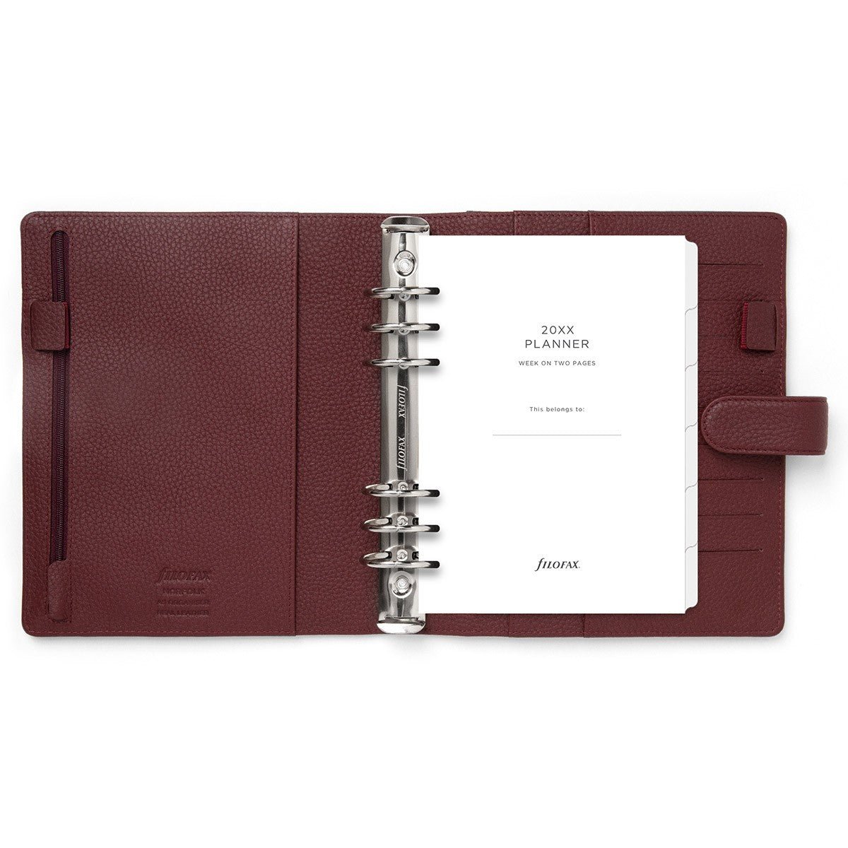 Filofax Organiser A5 Norfolk - Currant - 24Papershop