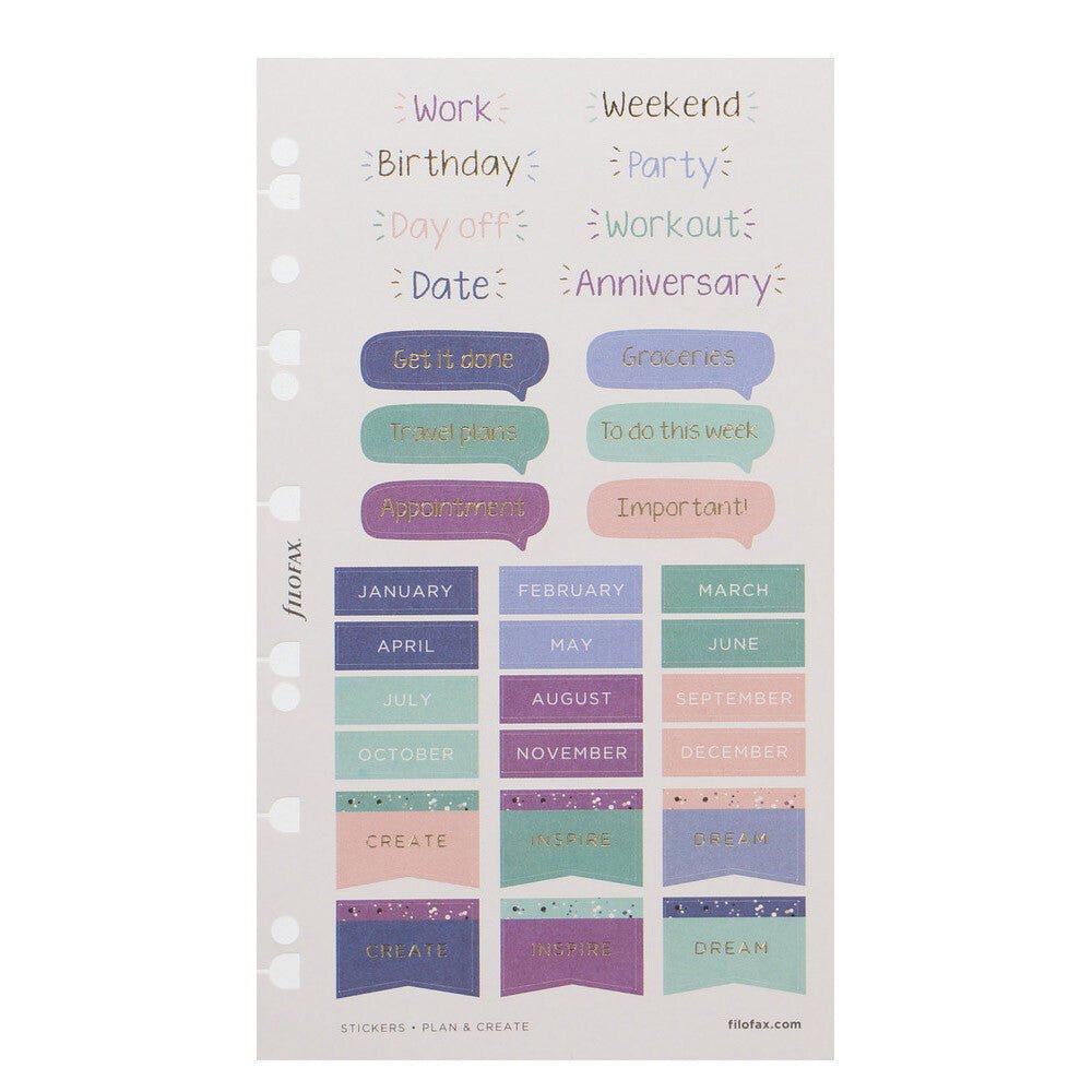 Filofax Stickers - Expressions - 24Papershop